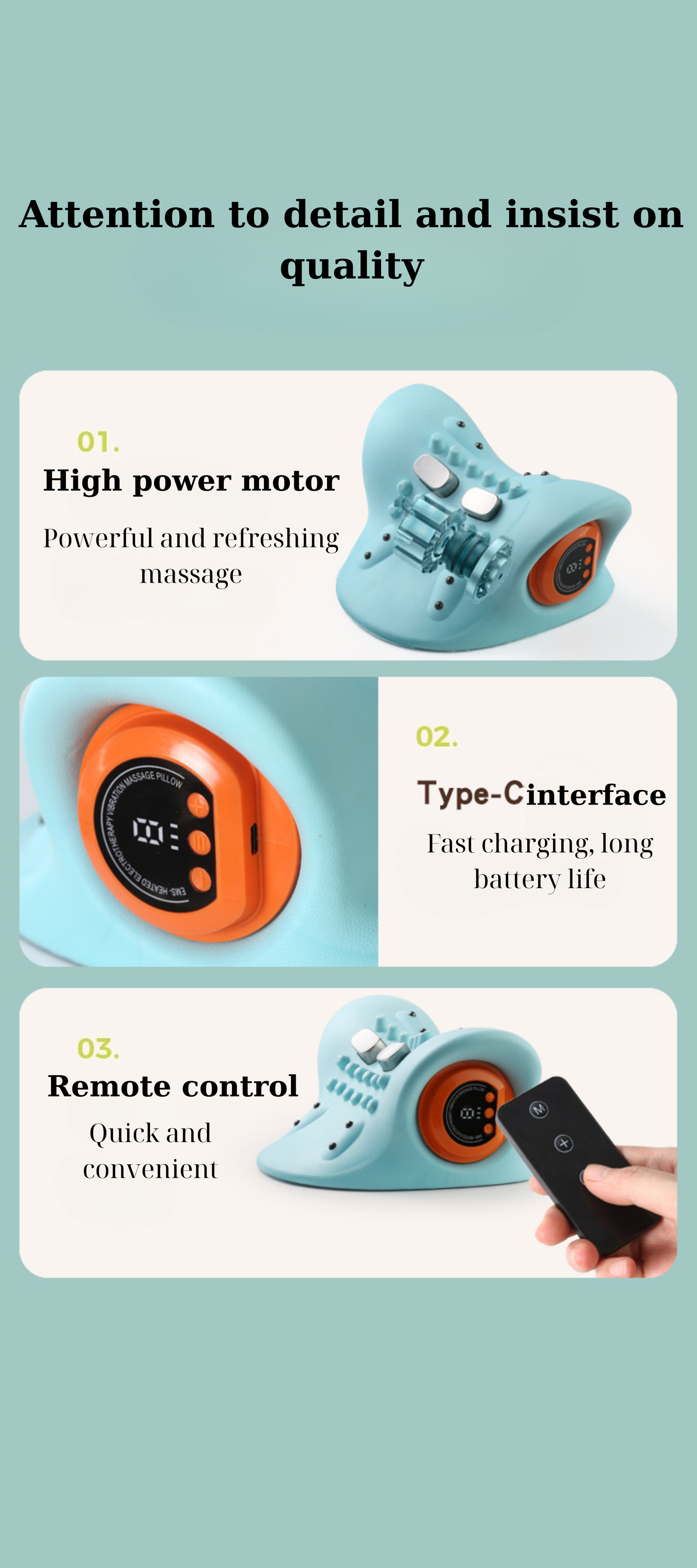 WhollyHealthy™ Portable Electric 3-in-1 Massager